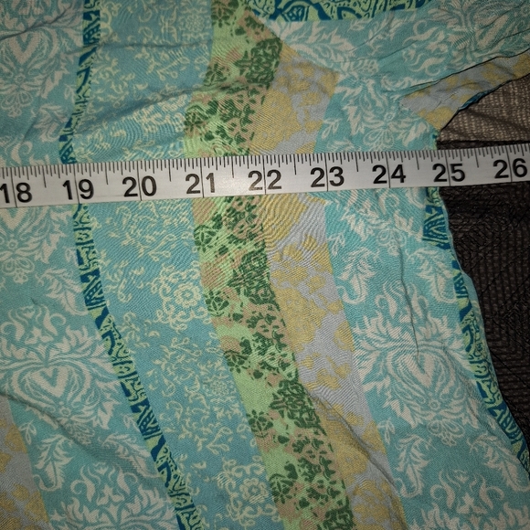 NWT Simply Noelle BoHo Long Sleeve Tie Neck Tunic Blouse Women's Size XXL - Picture 10 of 12